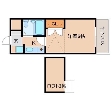 近鉄奈良駅 バス12分  南方町下車：停歩4分 2階の物件間取画像